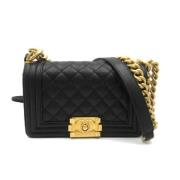 Pre-owned Leather crossbody-bags Chanel Vintage , Black , Dames