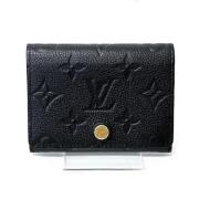 Pre-owned Leather wallets Louis Vuitton Vintage , Black , Dames