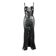 Elegante jurk in polyester-elastaanmix Aniye By , Black , Dames