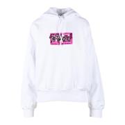 Katoenen Sweatshirt Diesel , White , Dames