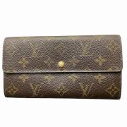 Pre-owned Canvas wallets Louis Vuitton Vintage , Brown , Dames