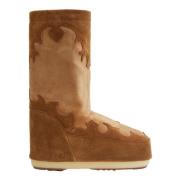 Suède Low Felt Laars Moon Boot , Brown , Dames