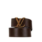 Pre-owned Leather belts Louis Vuitton Vintage , Brown , Dames