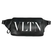 Pre-owned Leather crossbody-bags Valentino Vintage , Black , Dames