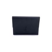 Pre-owned Leather clutches Yves Saint Laurent Vintage , Black , Dames