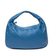 Pre-owned Leather shoulder-bags Bottega Veneta Vintage , Blue , Dames