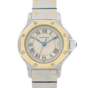 Pre-owned Stainless Steel watches Cartier Vintage , Beige , Dames