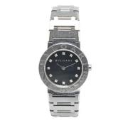 Pre-owned Stainless Steel watches Bvlgari Vintage , Black , Dames