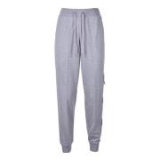 Katoenen Stijlvolle Broek Love Moschino , Gray , Dames