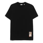 Zwart T-shirt A1189 Burberry , Black , Heren