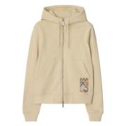 Nutmeg Hoodie voor Stijlvol Comfort Burberry , Beige , Dames