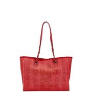 Pre-owned Canvas chanel-bags Chanel Vintage , Red , Dames