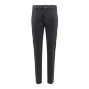 Stijlvolle Fit Broek met Metalen Logo Dsquared2 , Black , Heren