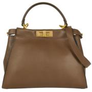 Pre-owned Leather fendi-bags Fendi Vintage , Brown , Dames