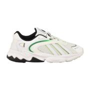 Sneakers in leer en zilver Adidas , White , Heren