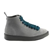 Leren Rubberen Zoolschoenen Panchic , Gray , Heren