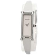 Pre-owned Stainless Steel watches Gucci Vintage , Gray , Dames