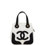 Pre-owned Canvas handbags Chanel Vintage , White , Dames