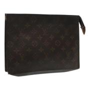 Pre-owned Canvas pouches Louis Vuitton Vintage , Brown , Dames