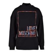 Katoenen Sweatshirt Love Moschino , Black , Dames