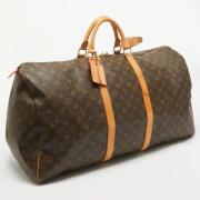 Pre-owned Canvas handbags Louis Vuitton Vintage , Brown , Dames