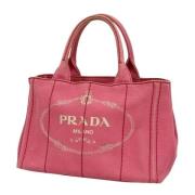 Pre-owned Canvas prada-bags Prada Vintage , Pink , Dames