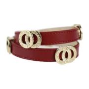 Pre-owned Leather bracelets Bvlgari Vintage , Yellow , Dames