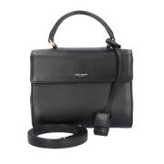 Pre-owned Leather handbags Yves Saint Laurent Vintage , Black , Dames