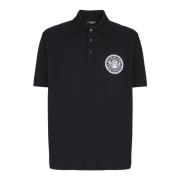 Katoenen poloshirt met Balmain , Black , Heren