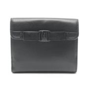 Pre-owned Leather wallets Salvatore Ferragamo Pre-owned , Black , Dame...