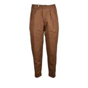 Katoen Elastaan Broek Myths , Brown , Heren