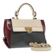 Pre-owned Leather handbags Salvatore Ferragamo Pre-owned , Multicolor ...