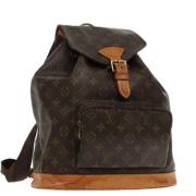 Pre-owned Canvas backpacks Louis Vuitton Vintage , Brown , Dames