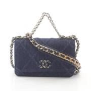 Pre-owned Denim chanel-bags Chanel Vintage , Blue , Dames