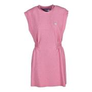 Elegante Jurk met Viscosemix Gaëlle Paris , Pink , Dames