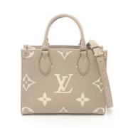 Pre-owned Leather handbags Louis Vuitton Vintage , Beige , Dames