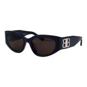 Stijlvolle zonnebril Bb0324Sk Balenciaga , Blue , Dames