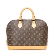 Pre-owned Canvas handbags Louis Vuitton Vintage , Brown , Dames