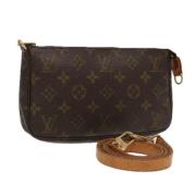 Pre-owned Canvas pouches Louis Vuitton Vintage , Brown , Dames