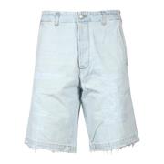 Katoenen Bermuda Shorts Haikure , Blue , Heren