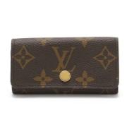 Pre-owned Canvas key-holders Louis Vuitton Vintage , Brown , Heren