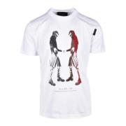 Katoenen T-shirt John Richmond , White , Heren