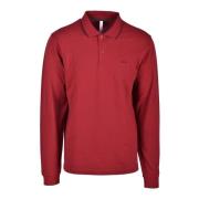 Katoen Elastaan Polo Shirt Sun68 , Red , Heren