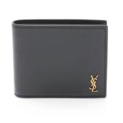 Pre-owned Leather wallets Saint Laurent Vintage , Black , Dames