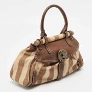 Pre-owned Canvas handbags Fendi Vintage , Brown , Dames