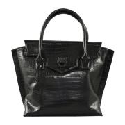 Stijlvolle PU-tas Plein Sport , Black , Dames