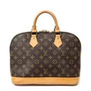 Pre-owned Canvas handbags Louis Vuitton Vintage , Brown , Dames