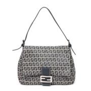 Pre-owned Canvas fendi-bags Fendi Vintage , Gray , Dames