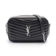 Pre-owned Leather shoulder-bags Saint Laurent Vintage , Black , Dames