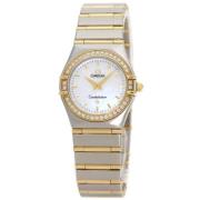 Pre-owned Yellow Gold watches Omega Vintage , White , Dames